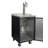 Kegco 0.69 cu. ft. Black Triple Tap Half Barrel (Full Size) and Mini Keg Freestanding Kegerator with Door Lock and Adjustable Temperature for Commercial Use
