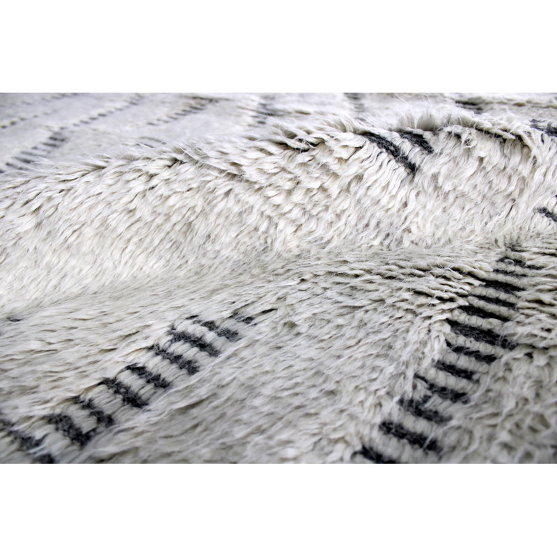 Moroccan Wool Area Rug, Rectangle 8' x 10'