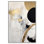 «In Orbit Canvas», art élégant blanc et or par Art Remedy
