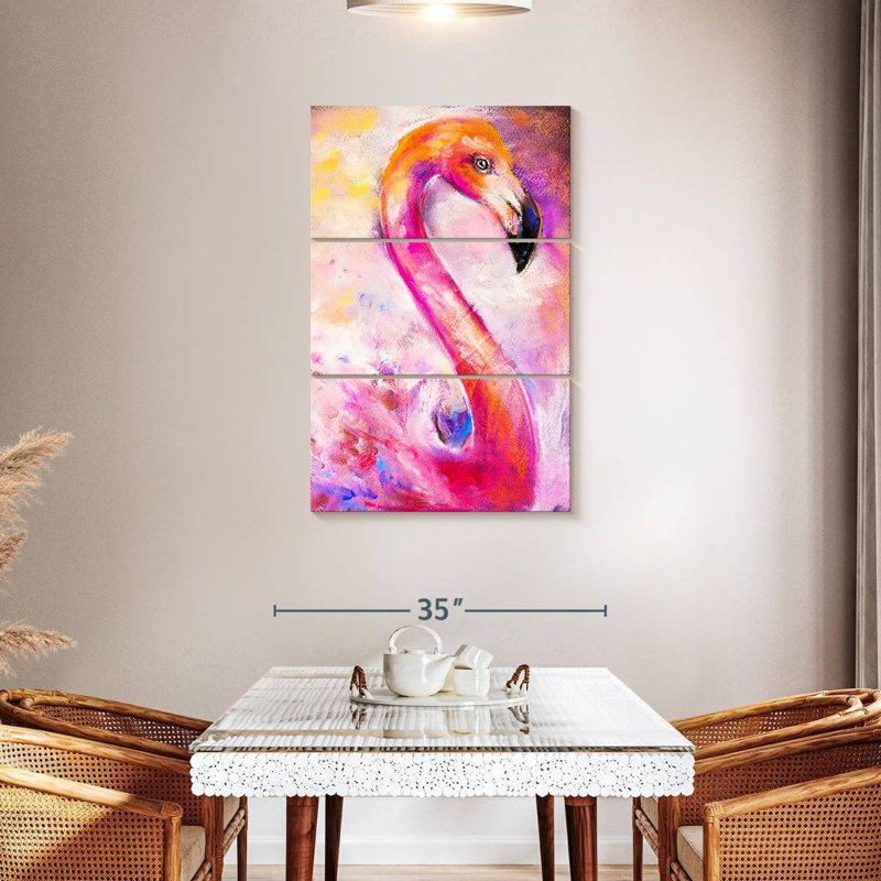 Flamant rose Brampt, H 45 po x l 28 po