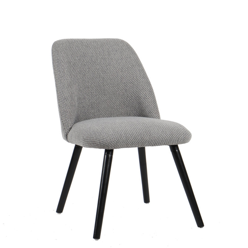 Weisman Upholstered Dining Chair, Mixed Grey