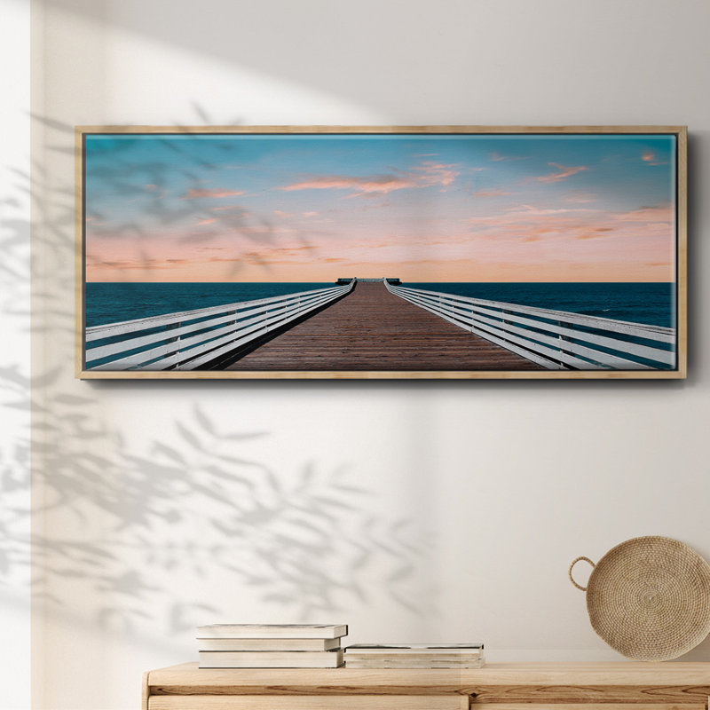West Coast Sunset - toile encadrée, H 8 po x l 20 po