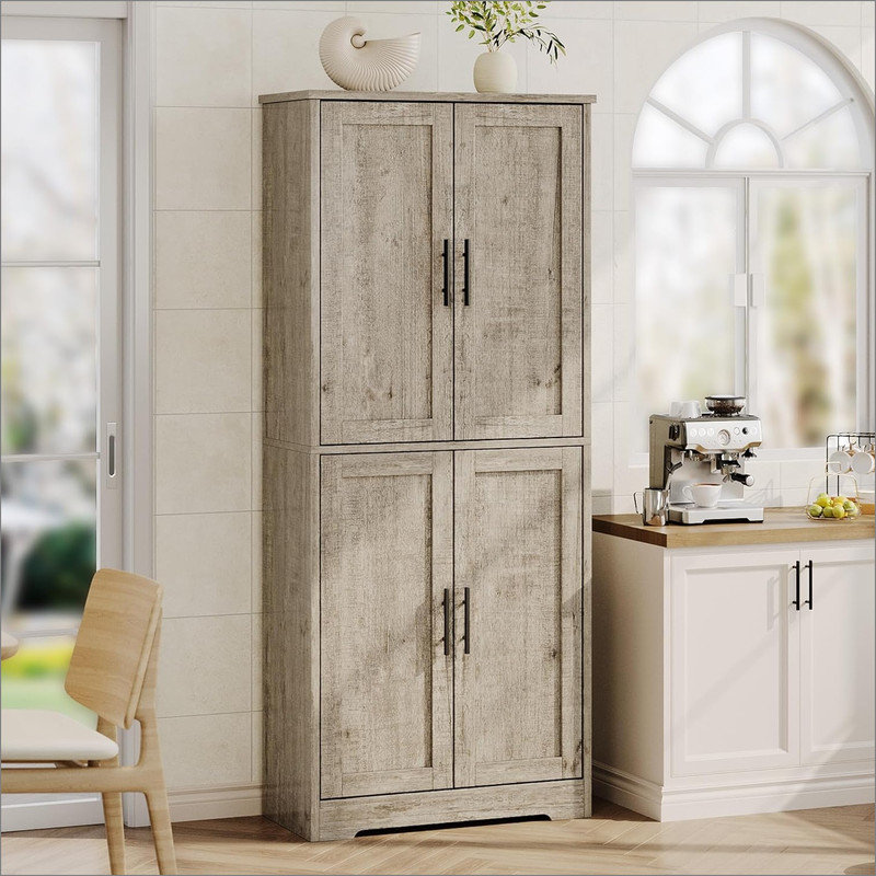 177.8cm Kitchen Pantry, Grey