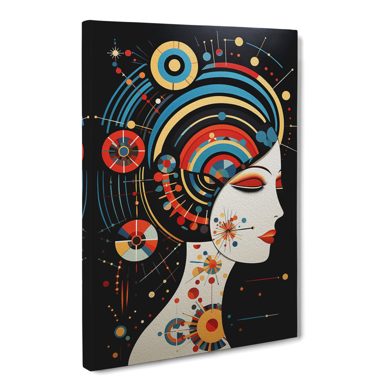 Virgo Zodiac Constructivism - Print, 76cm H x 50cm W x 3cm D