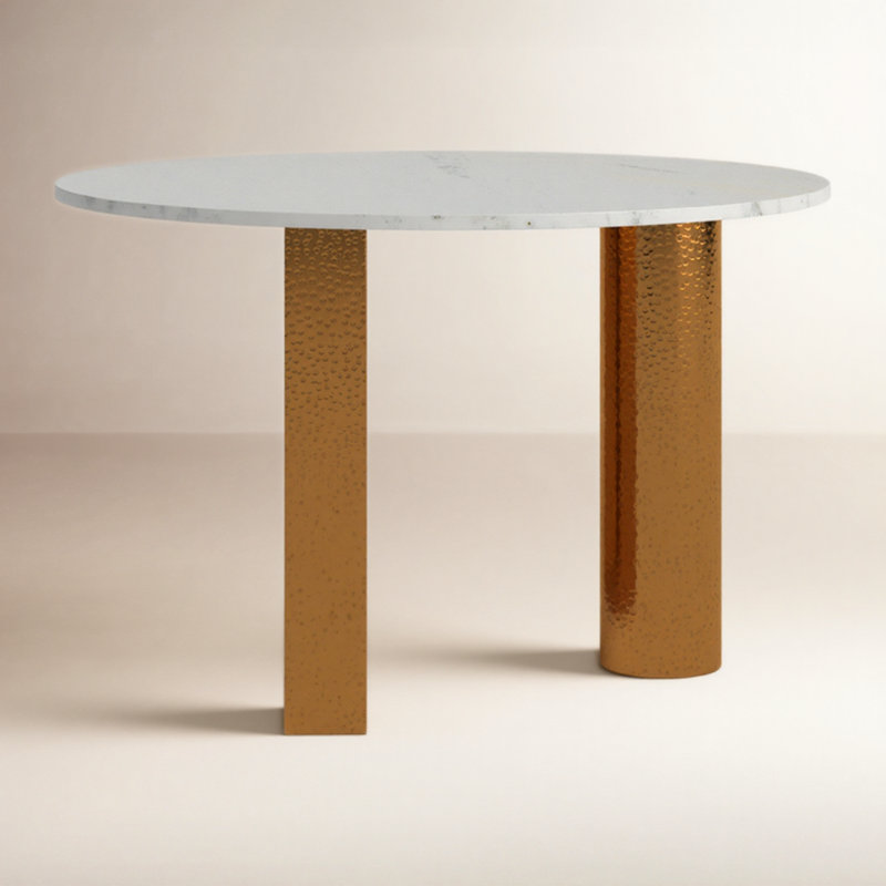 Hemlock Round Marble Dining Table