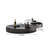Modern Round Rotating Stainless Steel Coffee Table