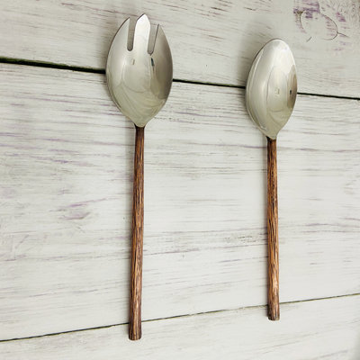 Fluharty Stainless Steel Salad Servers