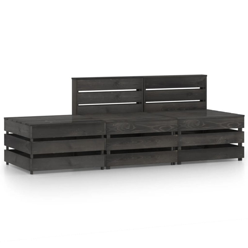 Pateros 2 Seater Sofa Set, Grey