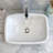 AA Warehousing 11.9'' White Stone Rectangular Bathroom Sink