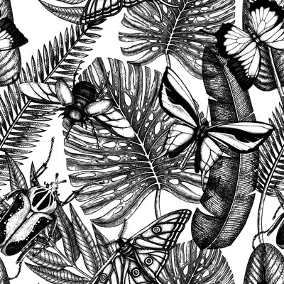 " Insects Seamless Pattern "