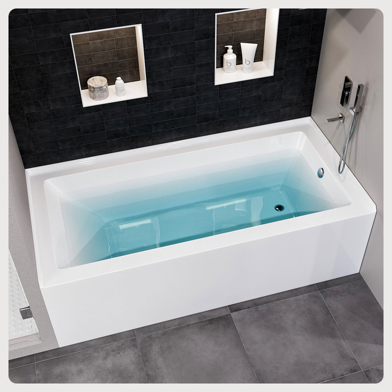 Swiss x Drop-In Bathtub, Left