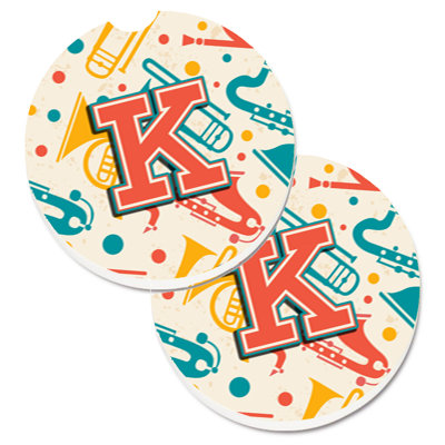 Ceramic Round 2 Piece Car Coaster Set