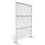 Pacifa Series 6 ft. H x 4 ft. W Leave Pattern Metal Privacy Screen With Wider Feet-94329044