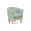Kanisha Upholstered Barrel Chair with Footstool-36245443