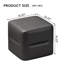45.7cm Wide Faux Leather Pouffe Ottoman
