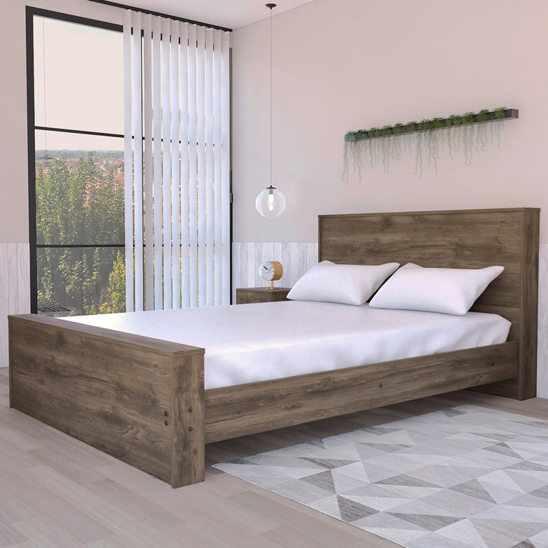 Braga Full Size Bed Base, Headboard