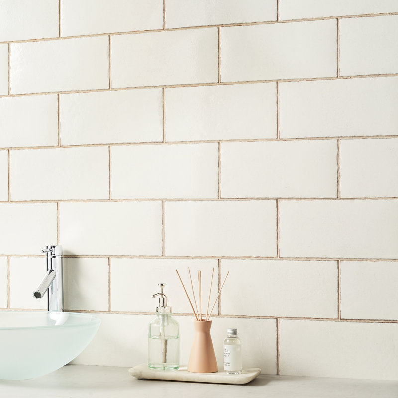 Winston 6" x 12" Porcelain Subway Wall & Floor Tile, White