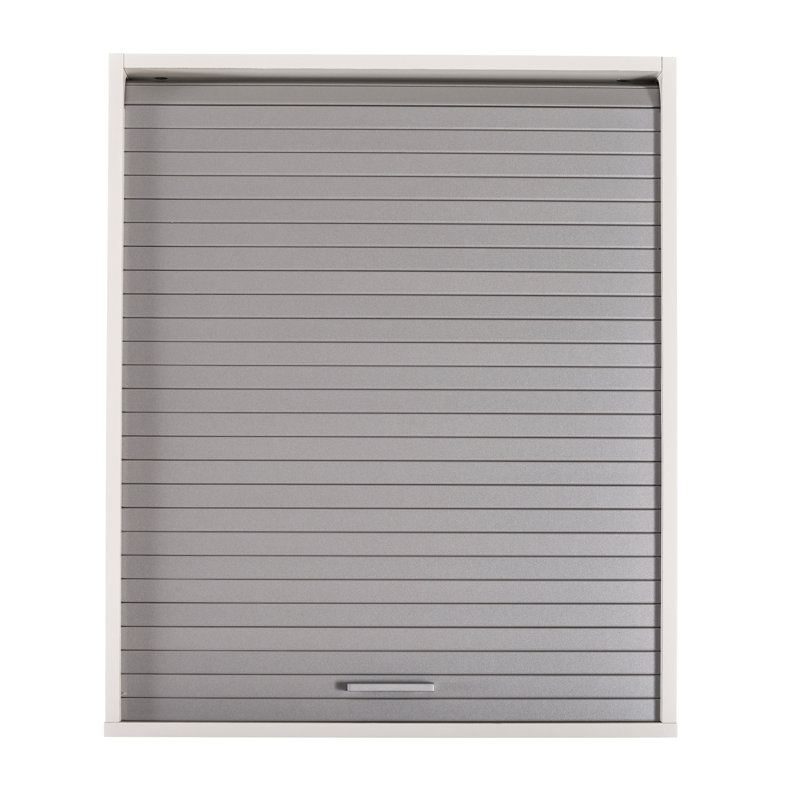 Atai 72 cm H Kitchen Pantry, White/Aluminum