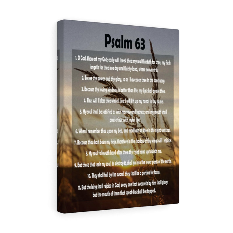 Earnestly Seeking My Lord Psalm 63 - Wrapped Canvas Print, 61cm H x 46cm W