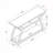 Entryway Sofa Hall Console Curvy Leg Design Two Shelves Thick Top Panel-363903924