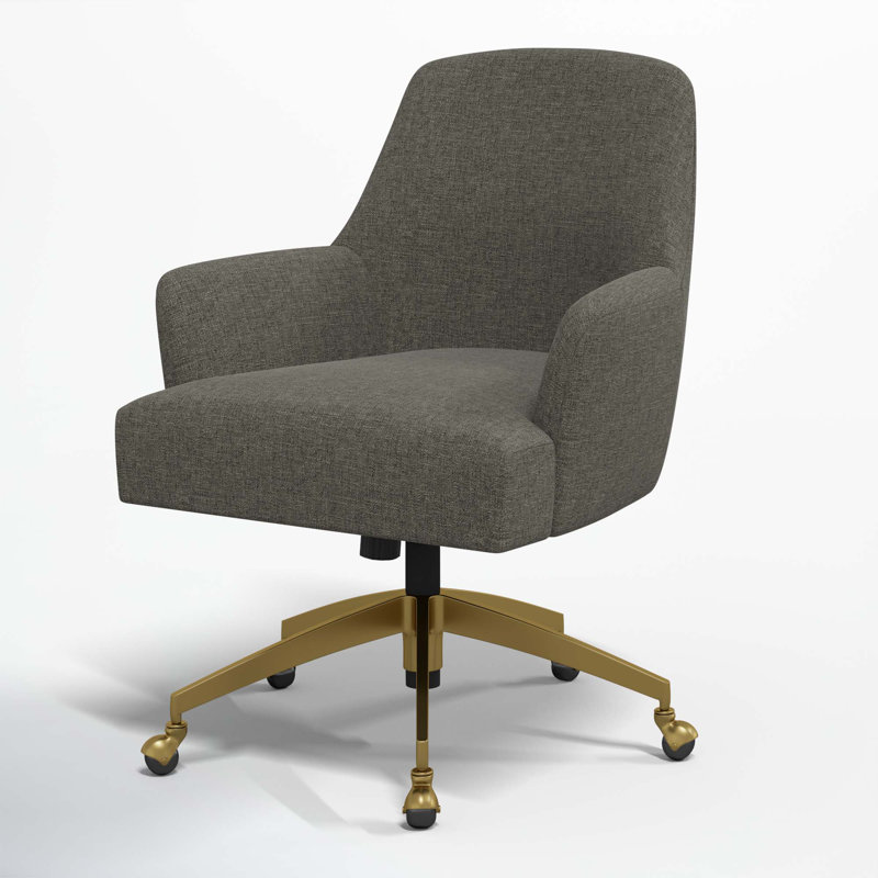 Ambau Task Chair, Zuma Charcoal Textured Linen