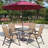 Baber Patio Folding Chair Deck Sling Back Chair Camping Garden Pool Beach Using Chairs Space Saving Set of 2