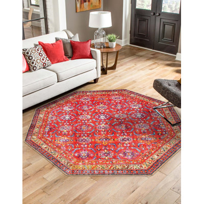 Tapis oriental rouge Ellizabeth
