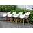 Anautica Round 4 - Person 59'' Teak Finish Outdoor Furniture Dining Set