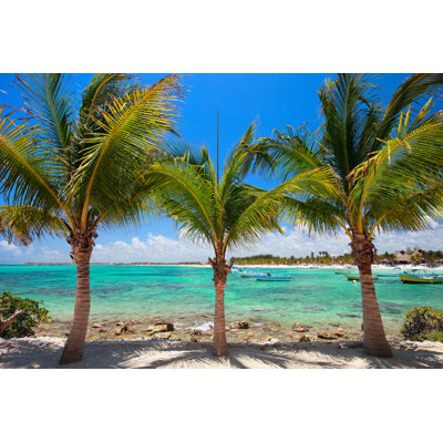 Akumal Beach 1 Piece Wrapped Canvas Wall Art