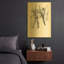 «Dance figure 5» par Stellar Design Studio, art mural en métal doré, 16 po x 24 po-133036879