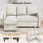 Ebern Designs 81" Convertible L Shaped Couch Sofa Sleeper With Reversible Chaise With Storage And Side Pockets-649564512