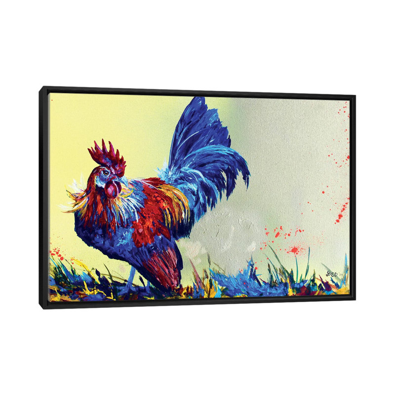 «Dutch Bantam», reproduction sur toile, H 18 po x l 26 po x P 1,5 po, Toile avec cadre noir, Pas de tapis