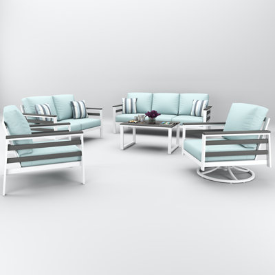 Townsend 7 Person Seating Group With Sunbrella Cushions