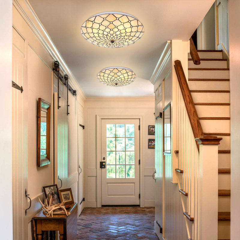 Plafonnier encastré 4 lumières 19,7 po Tiffany