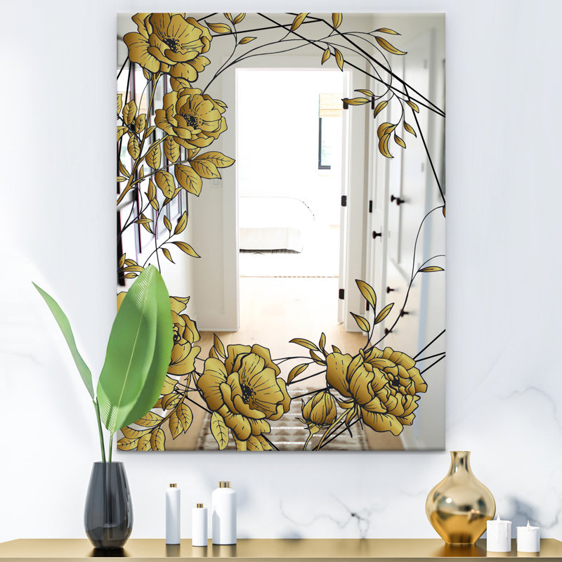 Miroir de salle de bain Botanical, H 39,4 po x l 29,5 po