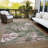Machine Washable Indoor/Outdoor Xhevrie Olive Rug-1793029084
