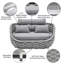 Ensemble de 2 pièces de canapé d'extérieur en aluminium thermolaqué tissé à la main avec table basse-914883151-914883149-913978125