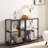 Tall End Side Table,30" Height Nightstand With 3-Tier Storage Shelf-1045587966