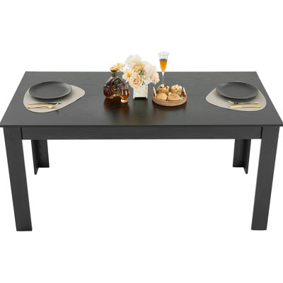 Table de salle à manger rectangulaire en bois pour 4 à 6 personnes (table seulement)