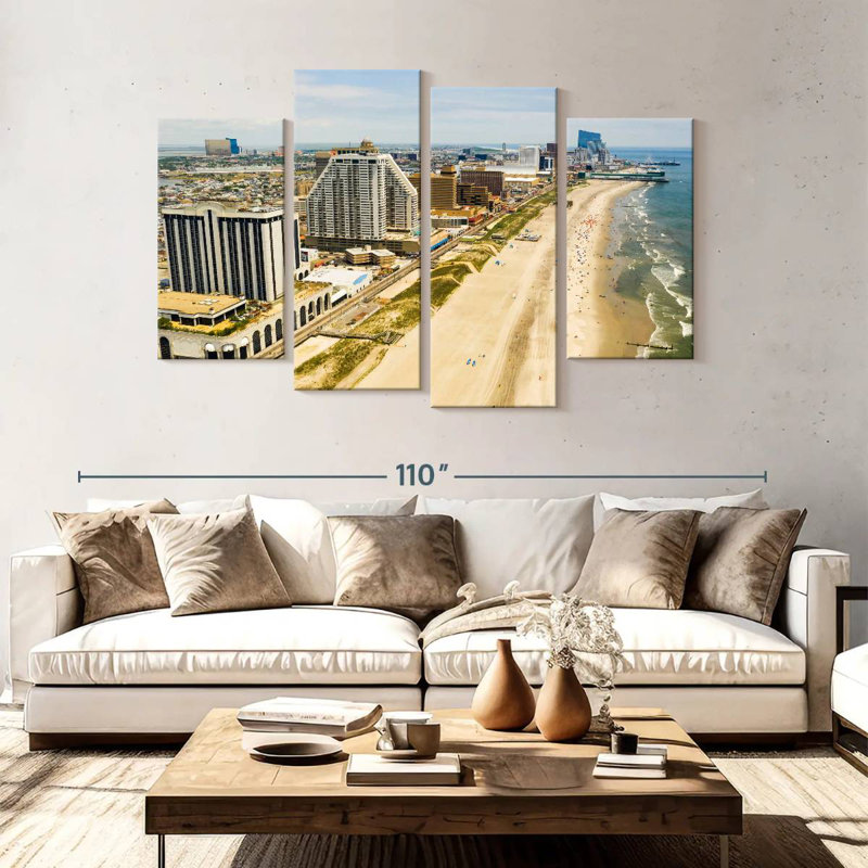 Nicci Atlantic City Coast, 54" H x 84" W