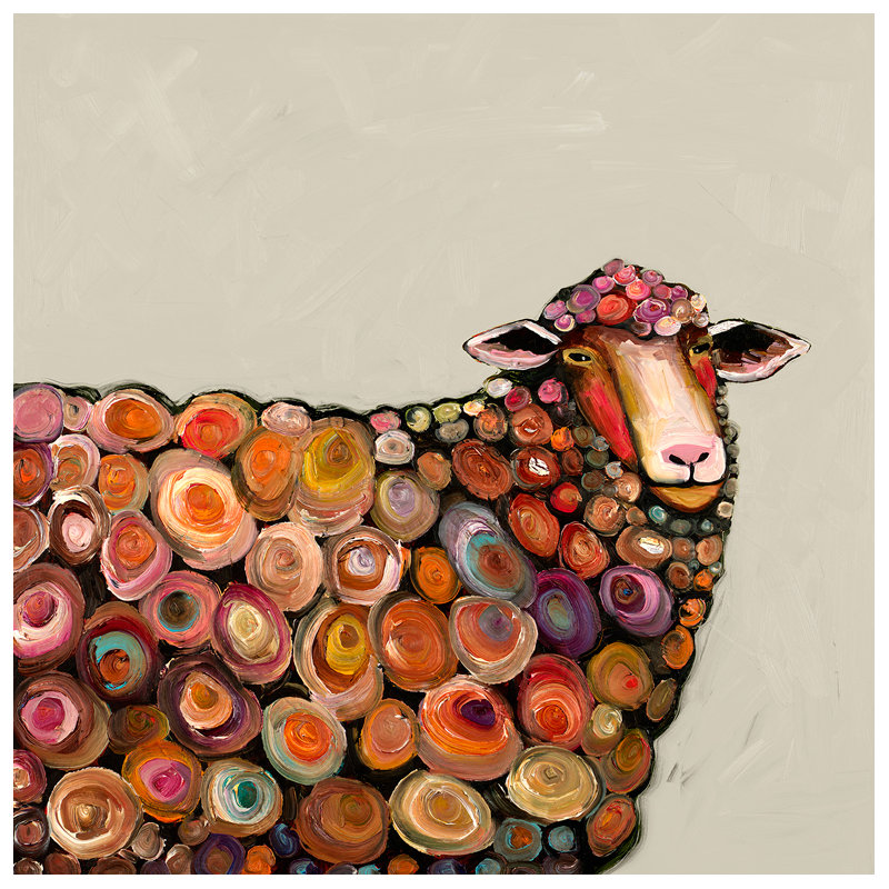 " Lamb " by Eli Halpin, 16" H x 16" W