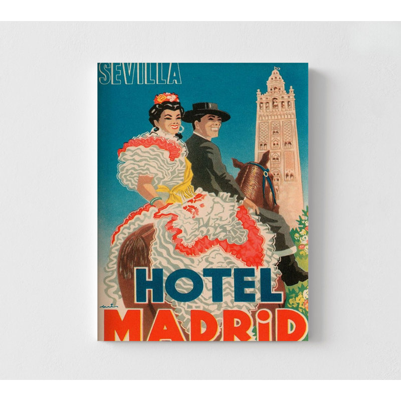 Reproduction d'affiche traditionnelle de voyage en Espagne, décoration de salon de style européen classique, affiche rétro de robe de flamenco, chambre d'hôtel en Espagne