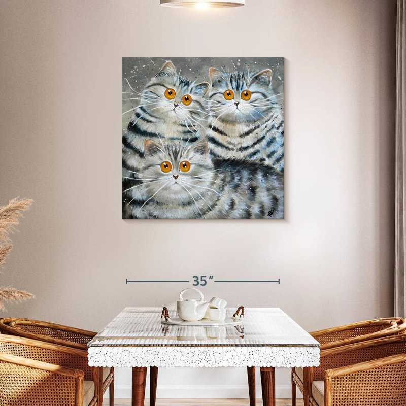 Brampt Saphy Oakley And Oscar, 36" H x 36" W