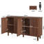 Buffet 59,74 "moderne rustique brun avec rangement-1759673472