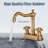 Centerset and Mounting / Installation Required 2 -handle Bathroom Faucet with Drain Assembly