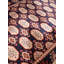 Tapis d'intérieur rectangulaire noir fait à la main en soie noire 100% soie-1491514775