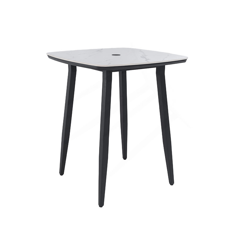 Table de bar d'extérieur carrée 35,4 po Modern Modern