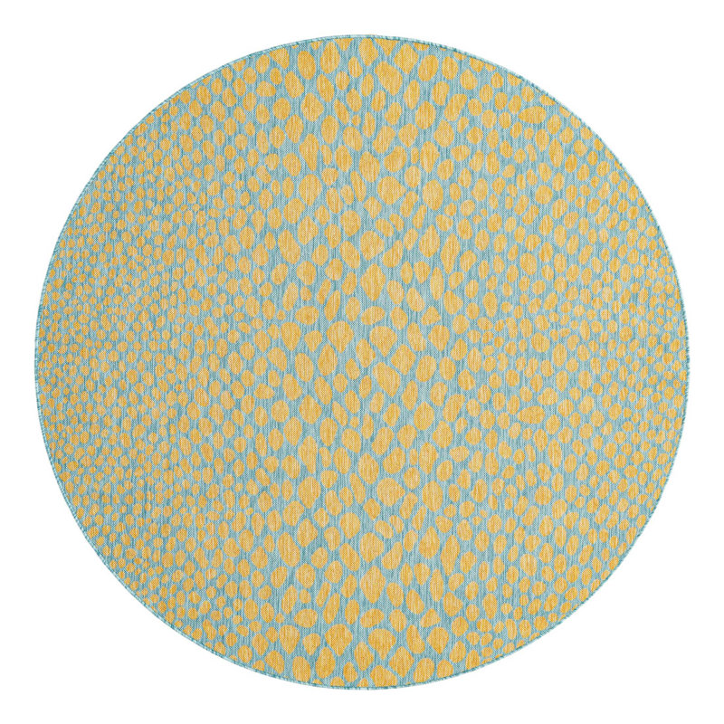 Tapis d'extérieur Jill Zarin Cape Town, Rond 6 pi 7 po