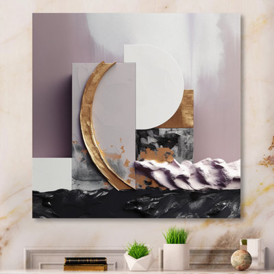 " Purple White Marbled Meditations I "
