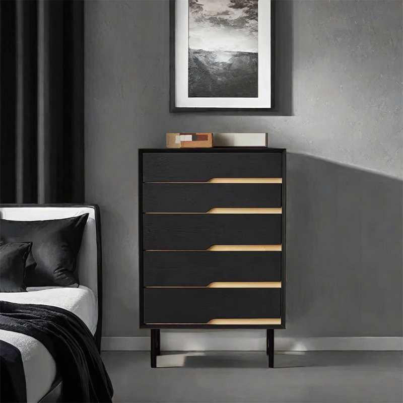 Elegant Storage Cabinet with Hidden Handles